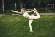 The Natarajasana is a good follow up pose after Hanumanasana (Image from Pexels @Gustavo Fring)